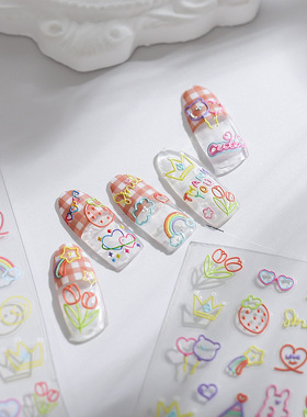 TENSOR新工艺薄韧美甲贴磨砂薄透背胶指甲贴指甲饰品TS-1749