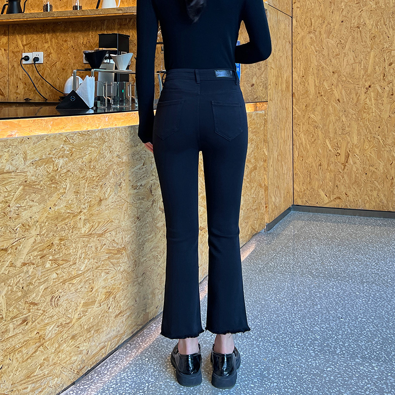 合适胯大腿粗显瘦微喇裤子