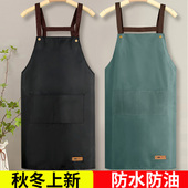防水防油背带围裙无袖 餐饮专用工作服厨房家用做饭围腰定制男女士