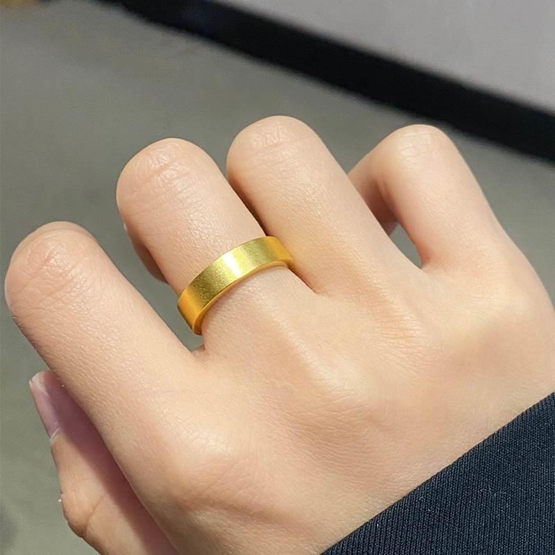 古法传承戒指钛钢经典男女
