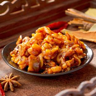 湖南新晃特产湘老蔡休闲零食开袋即食熟食独立小包烈火牛脆骨118g