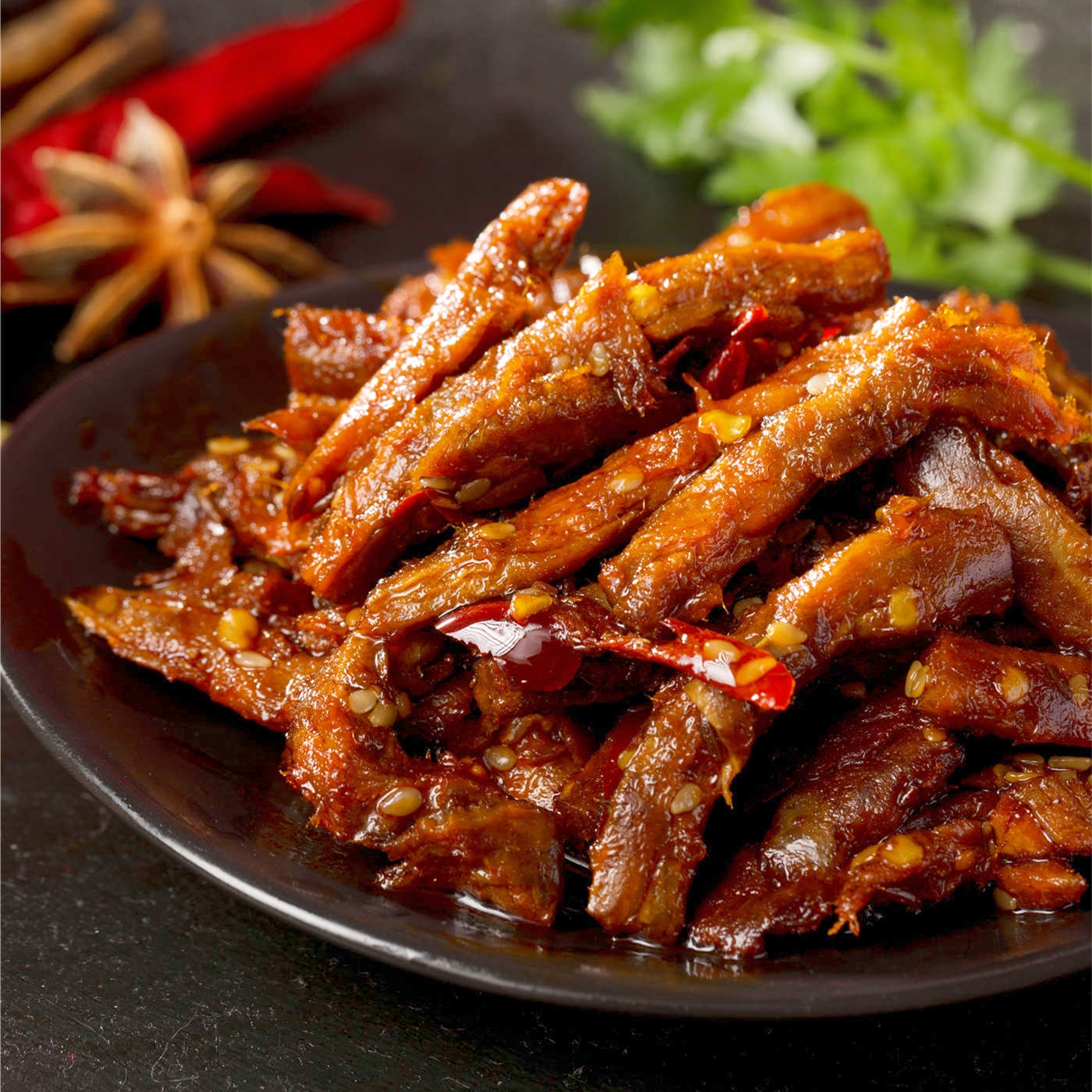 湖南新晃特产湘老蔡休闲零食开袋即食熟食独立小包烈火牛肉118g