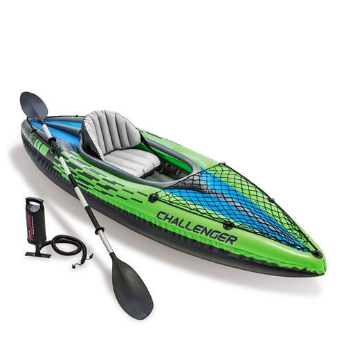 INTEX Надувная яхта для двоих с зарядкой для рыбалки, складной ластик