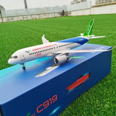 C919合金仿真客机模型