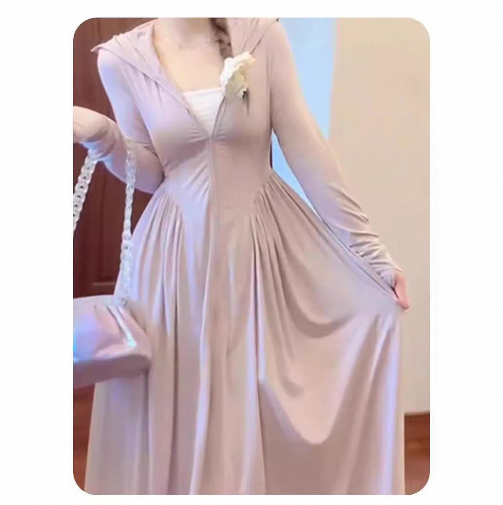 服套装收腰新款裙夏季女防晒全身2024外套女款防晒衣长款冰丝修身