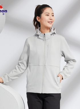 巴特侬运动外套女上衣冬季户外茄克加绒保暖透气连帽运动服1622