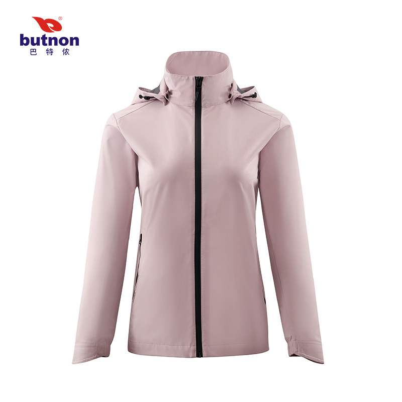 巴特侬秋季运动风衣女子防风防泼水外套秋装宽松休闲运动服2634