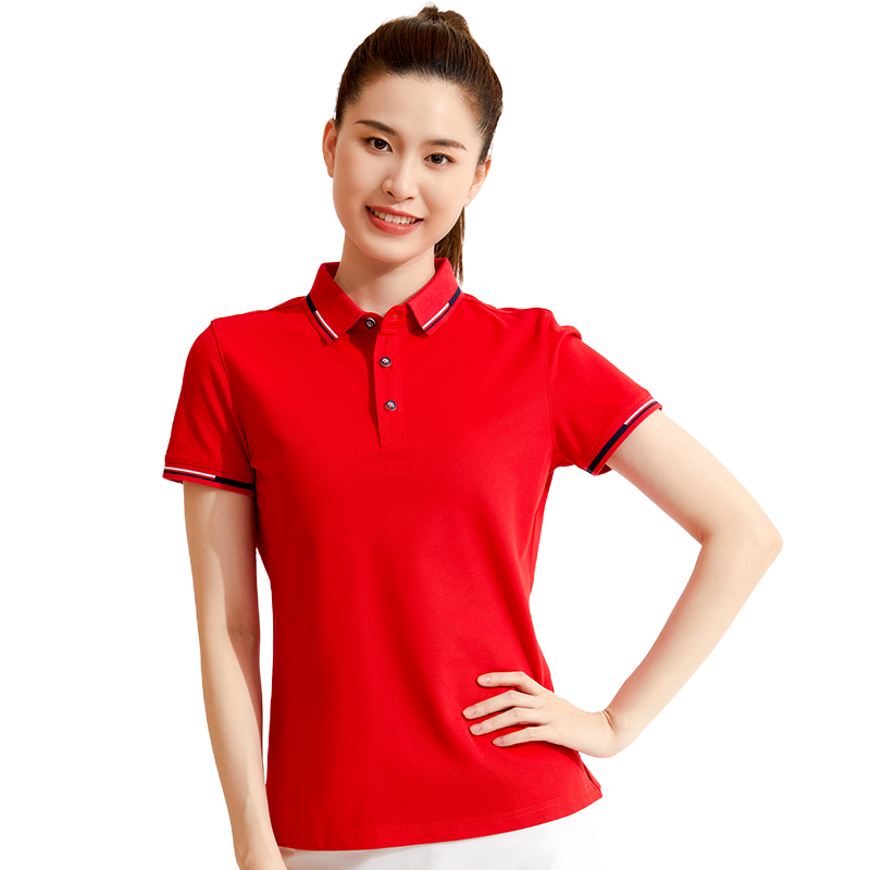 巴特侬休闲女装短袖上衣夏季运动POLO衫女士透气舒适夏装棉2104