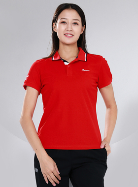 butnon巴特侬运动polo衫纯色排汗透气夏季休闲翻领短袖t恤女W1154