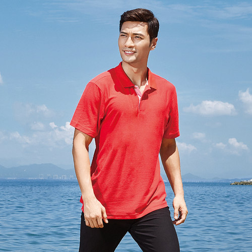 butnon巴特侬男装短袖T恤夏季 大码宽松polo衫有领体恤上衣服8153
