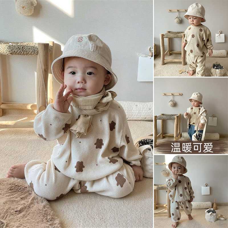 婴幼儿春秋纯棉衣服长袖洋气