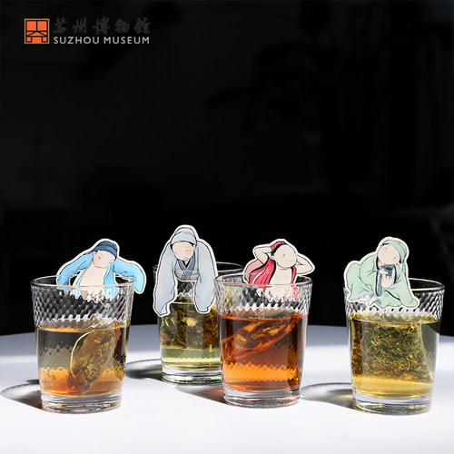 苏州博物馆唐寅创意袋装茶包桂花