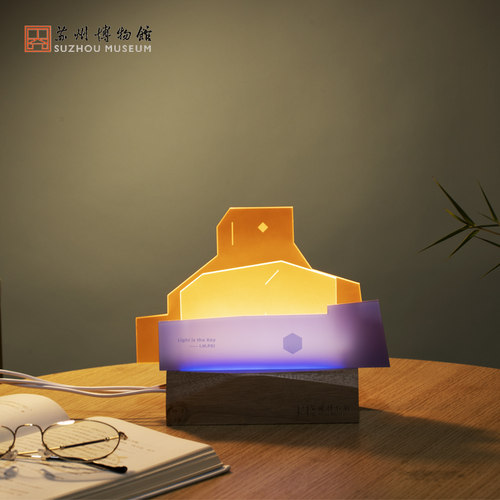 苏州博物馆建筑物语亚克力小夜灯