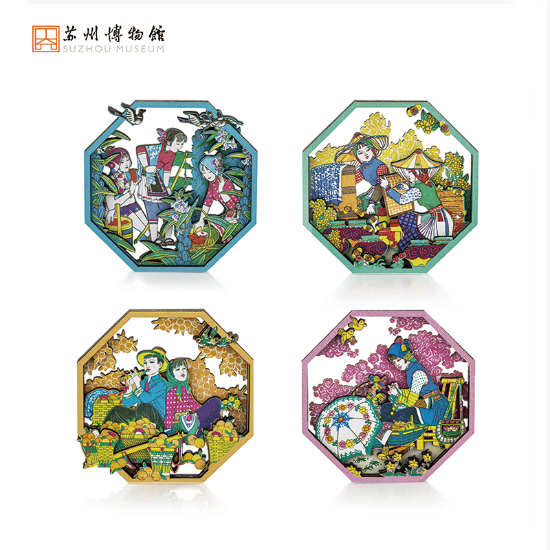 苏州博物馆木刻年画纪念风冰箱