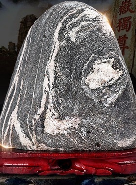 泰山石敢当天然原石补角客厅靠山石家居室内泰山石头摆件真石奇石