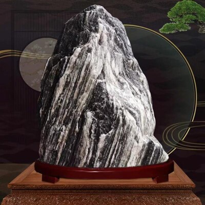 民俗泰山石敢当原石风水摆件补角