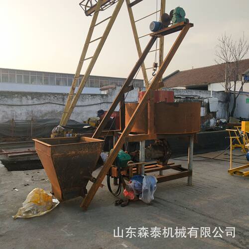 自动料平口搅拌机 1.3米混凝土平口搅拌机 1.5米自动上料卸料设备