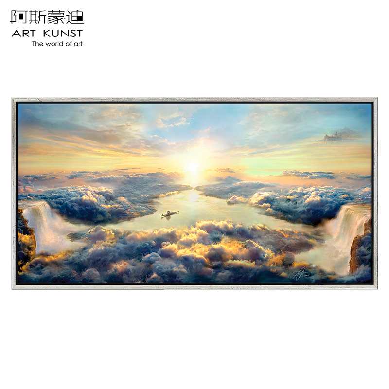 阿斯蒙迪北欧现代国外大师艺术品风景限量版画客厅卧室墙面装饰画