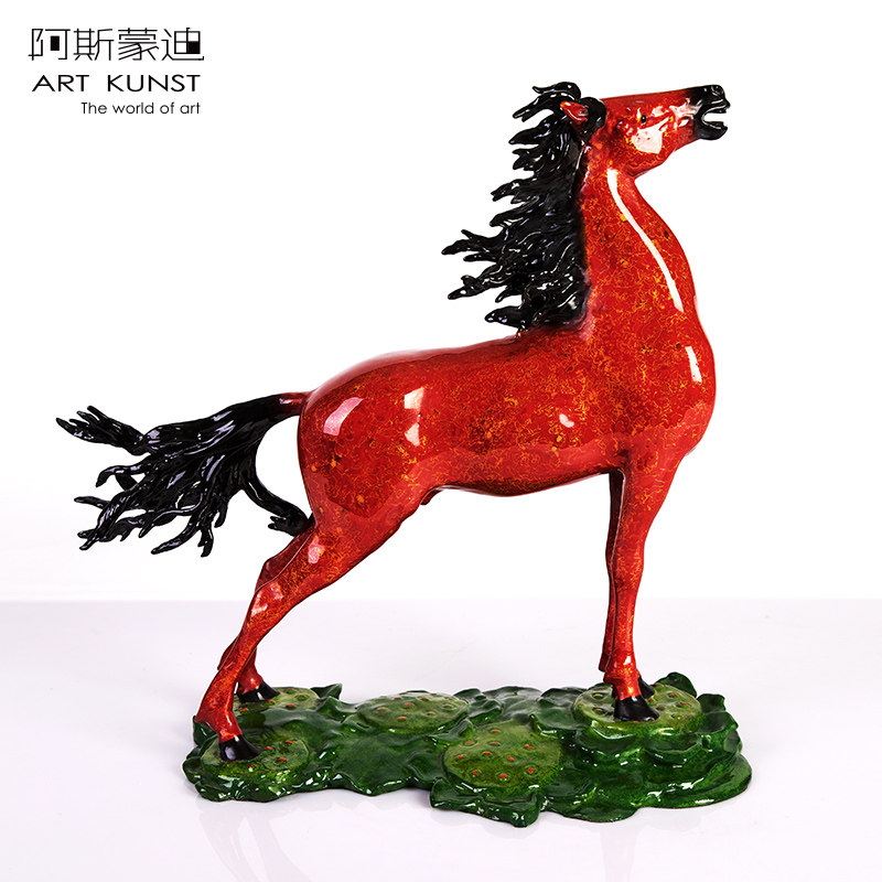 阿斯蒙迪陈金庆原创青铜马雕塑生肖马生日礼高端商务礼限量收藏品,家居饰品,桌面摆件,淘宝优惠券,粉丝福利购,淘宝优惠卷