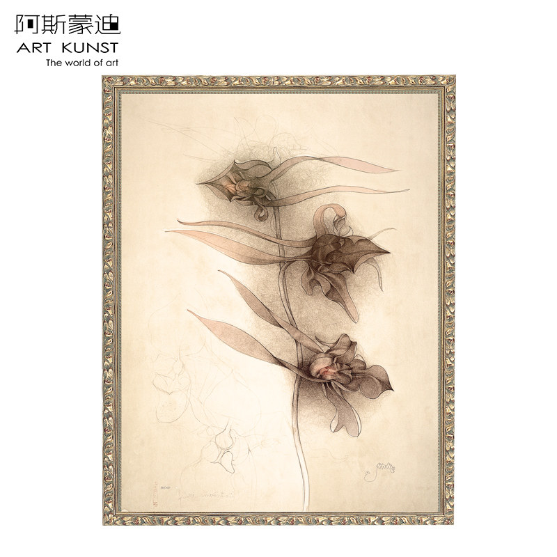 阿斯蒙迪布鲁尼BrunoBruni德国进口限量石版画原创手签收藏艺术品