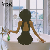 胖mm大码 DK泳衣女2025新款 泡温泉微胖遮肉显瘦度假高级感ins泳装