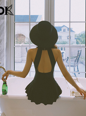 DK泳衣女2025新款泡温泉微胖遮肉显瘦度假高级感ins泳装胖mm大码