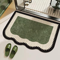 Antique bathroom floor MATS, water-absorbing and anti-slip foot MATS, washbasin MATS, special carpets for toilet doors, quick-drying thumbnail 3