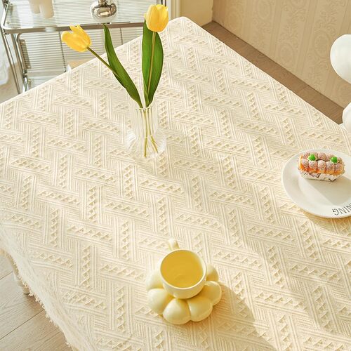 奶油风桌布网红高级感拍照背景布