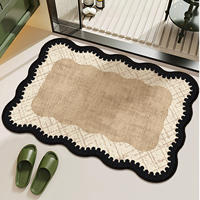 Antique bathroom floor MATS, water-absorbing and anti-slip foot MATS, washbasin MATS, special carpets for toilet doors, quick-drying thumbnail 8