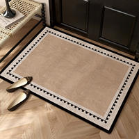 The entrance door floor mat is a simple and high-end indoor horizontal light luxury new thickened, no-wash, dirt-resistant and anti-slip foot mat thumbnail 3