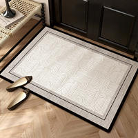 The entrance door floor mat is a simple and high-end indoor horizontal light luxury new thickened, no-wash, dirt-resistant and anti-slip foot mat thumbnail 4