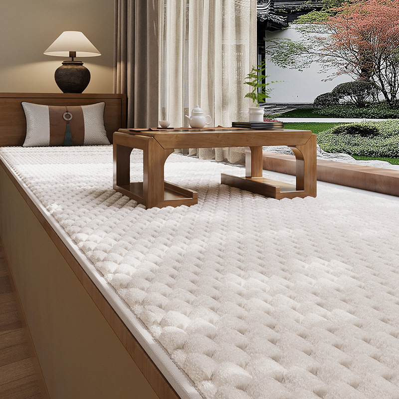 阳台飘窗垫2025新款窗台垫子四季通用轻奢高级感主卧飘窗坐垫盖布