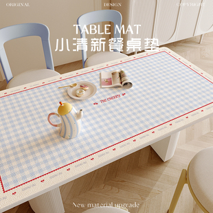 ins风餐桌垫防油防水免洗小清新桌布长方形新款隔热垫茶几保护垫