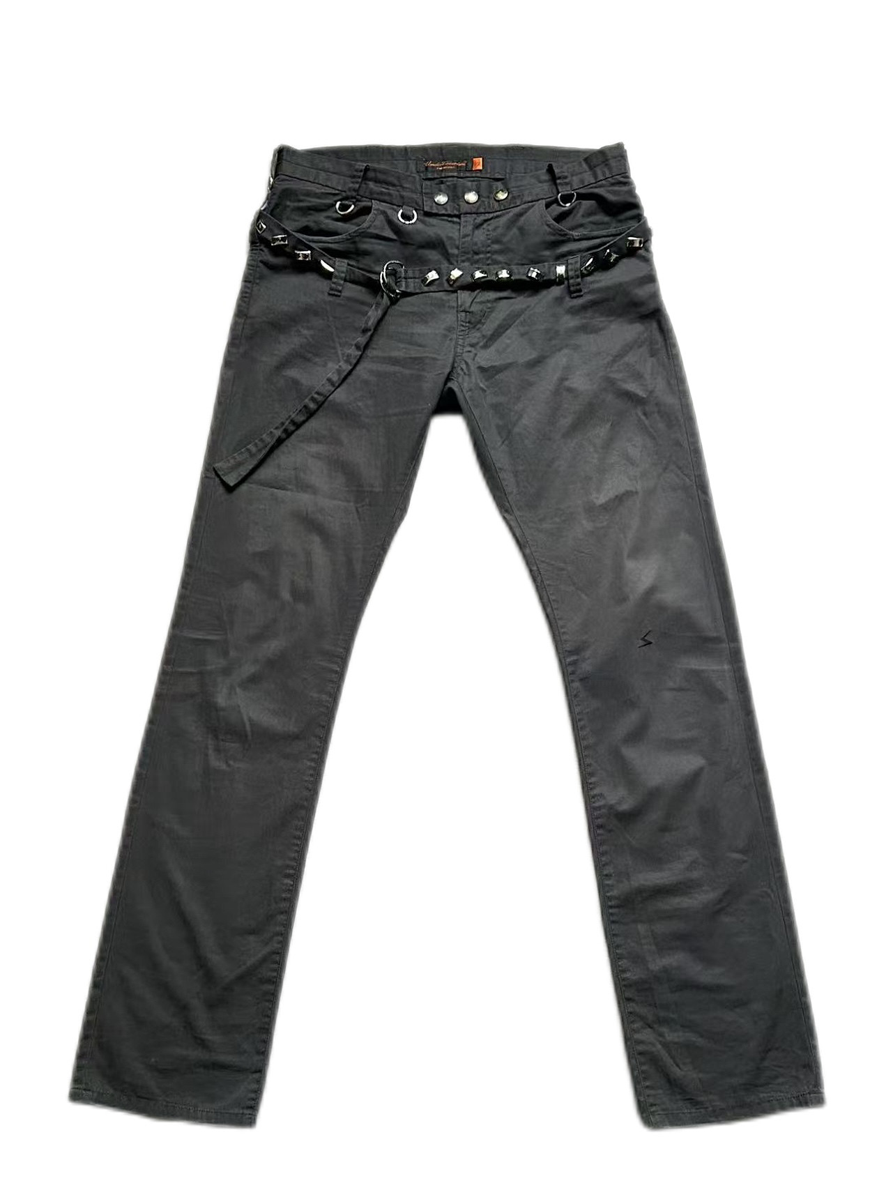 thumbnail for Dongfang Long Sama Undercover 06SST Issue Studded Belt Slim Fit Lightning Embroidery Miracle Pants