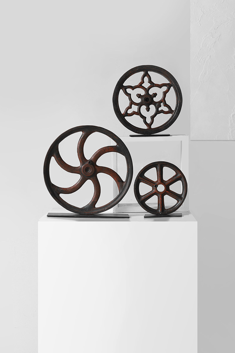 欧式创意复古齿轮模型摆件家居客厅办公室样板房电视柜装饰品摆设