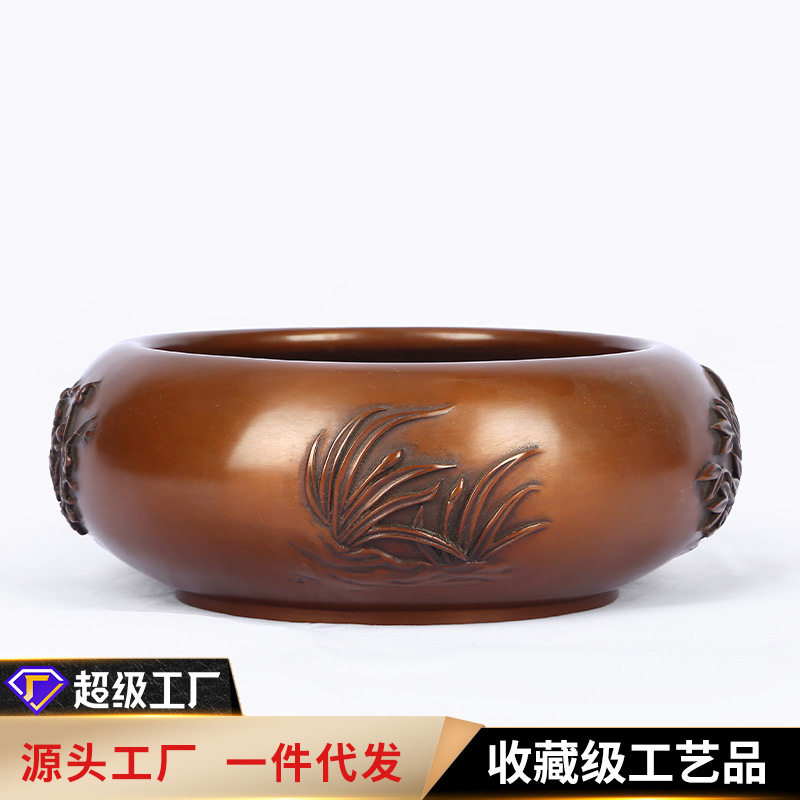 铜欣祥紫铜梅兰竹菊水