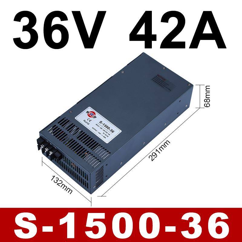 明纬S-1500-24V60A大功率48V30A开关电源36V40A工业12V125A变压器
