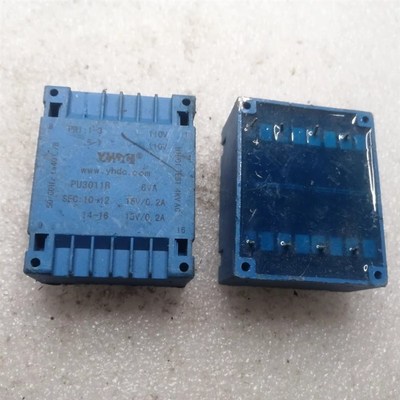 耀华德昌YHDC 密封环形变压器 功率6W 输入220V 输出双15V