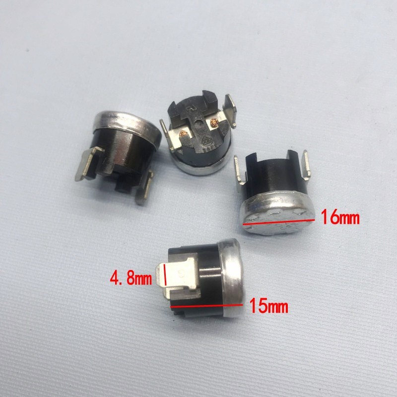 KSD1 110度 固定环温控器 控温器配件二脚110温控开关 小个