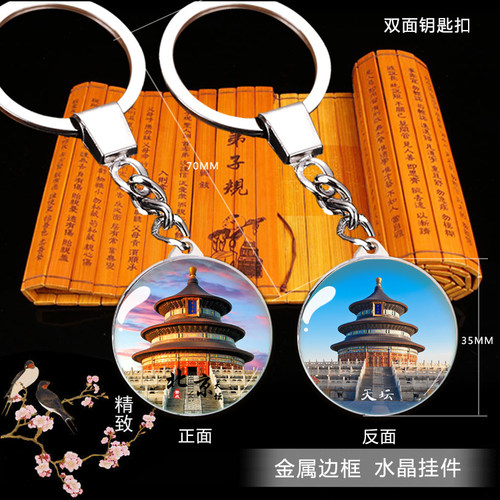 北京故宫上海外滩钥匙扣旅游纪念