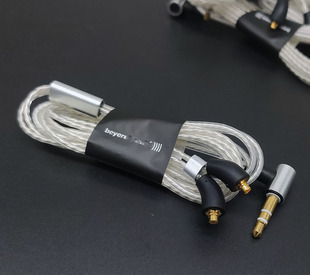 谢兰图 镀银线材 特斯拉线材同款线材镀银升级线 小弯头膨胀MMCX