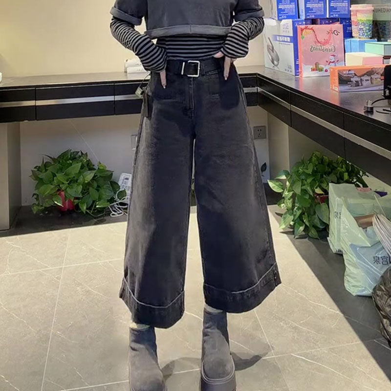 小众美式2026春新款今年流行爆款高腰宽松直筒复古卷边阔腿牛仔裤,女装/女士精品,牛仔裤,淘宝优惠券,粉丝福利购,淘宝优惠卷