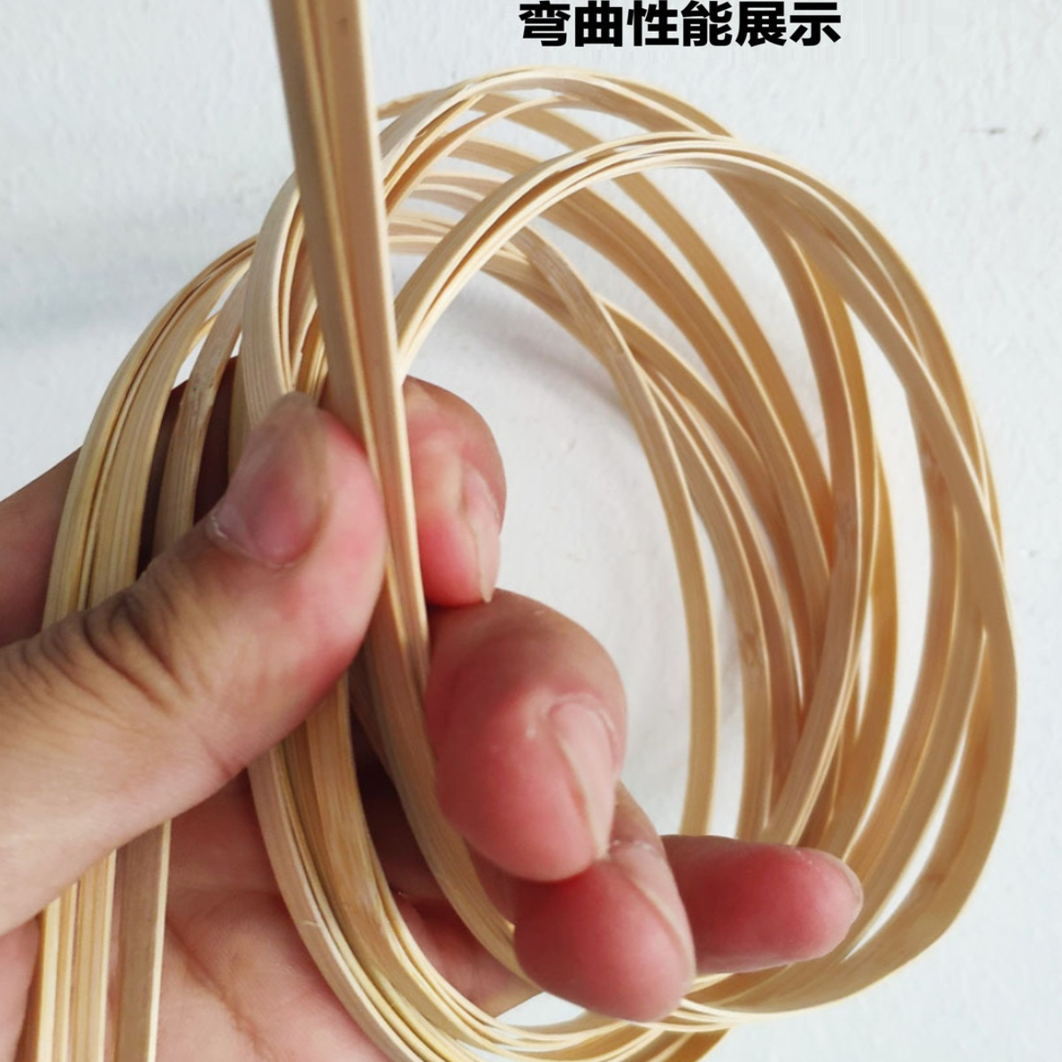 diy篾条编织原料婚庆竹篮子