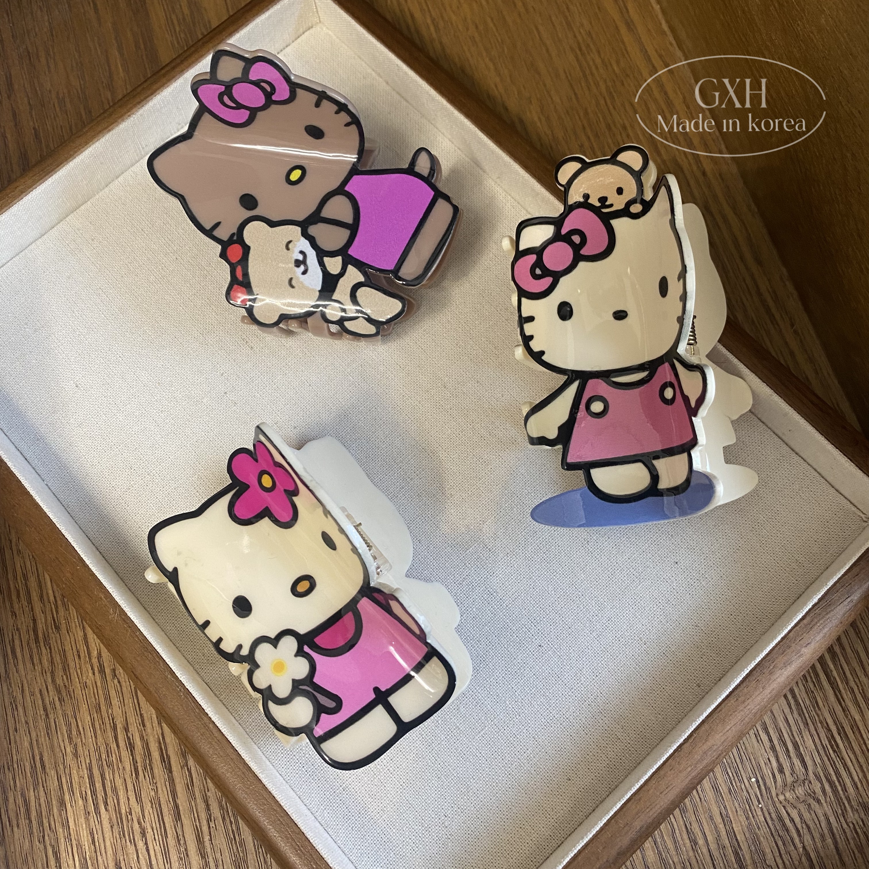 正品三丽鸥女童盘发鲨鱼夹