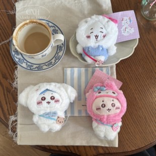 包邮chiikaw吉伊卡哇联名三丽鸥挂件乌萨奇小八包挂玉桂kt钥匙扣