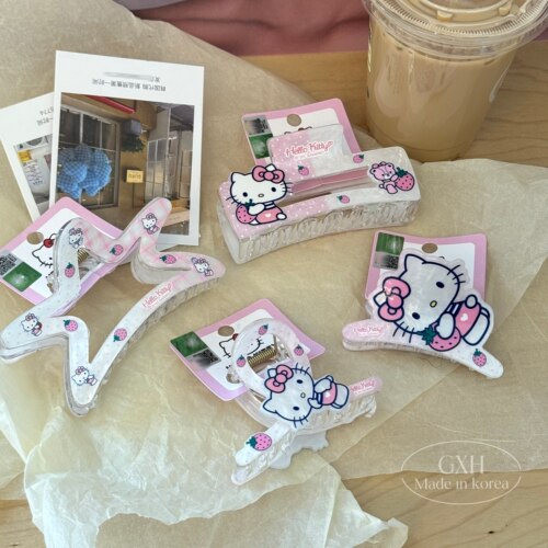 三丽鸥HelloKitty草莓甜美鲨鱼夹