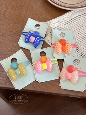 POM正品单根高马尾头绳甜美发圈