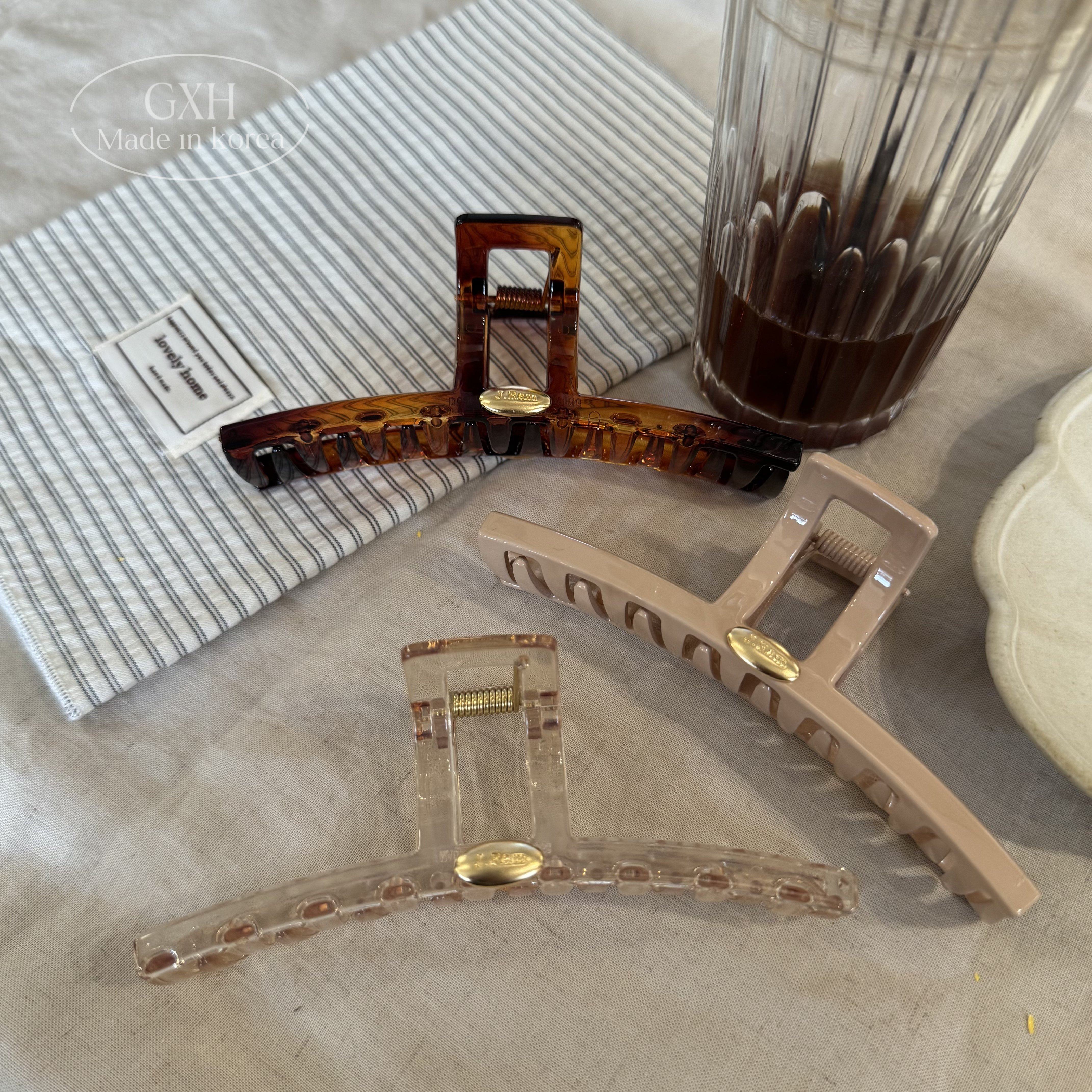 法式气质进口J.Ram小金标抓夹