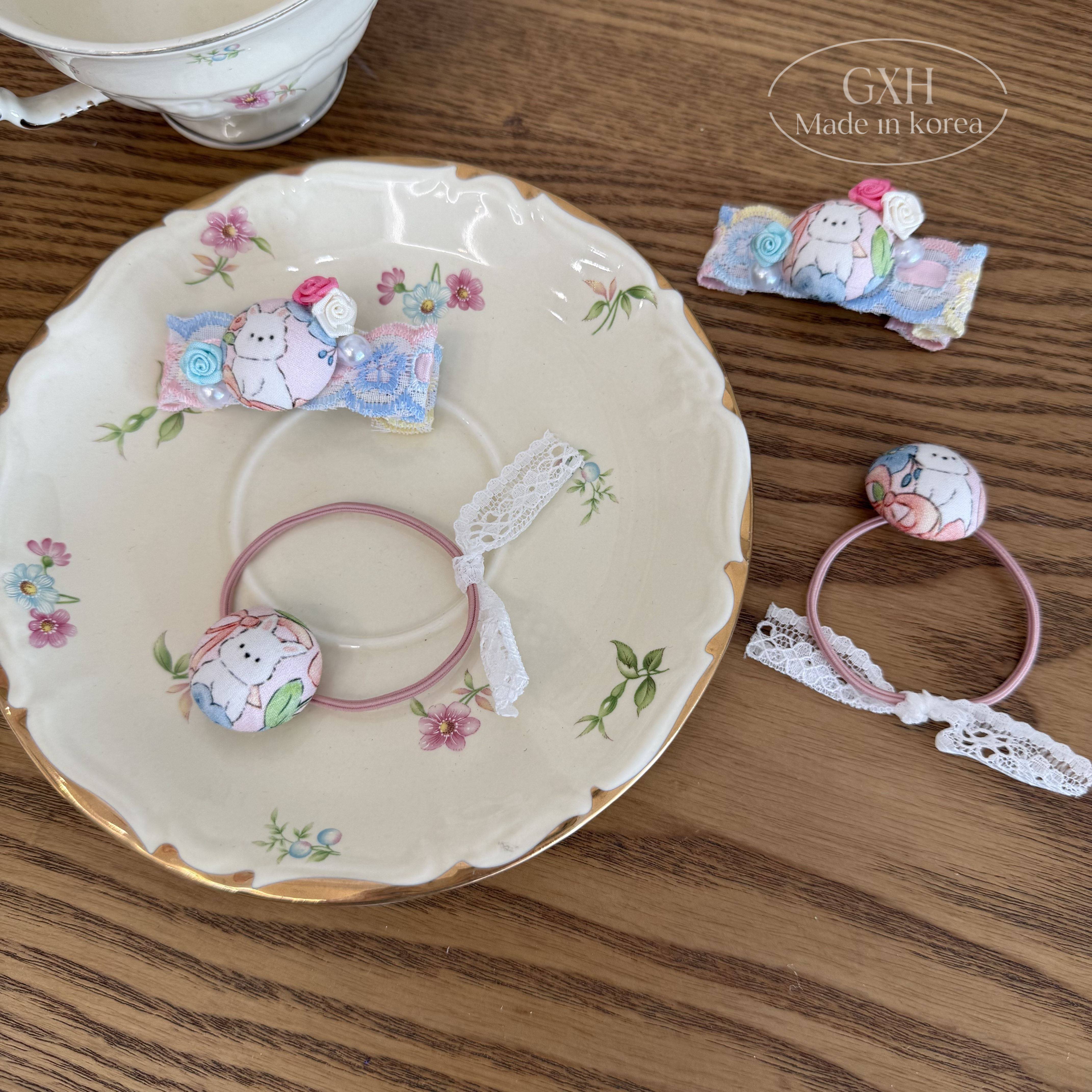 包邮可爱软萌兔女童发饰手工玫瑰兔鸭嘴夹侧边夹珍珠蕾丝发圈头绳,童装/婴儿装/亲子装,发饰,淘宝优惠券,粉丝福利购,淘宝优惠卷