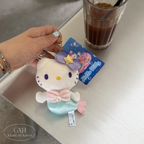 彩虹美人鱼Hellokitty包包挂件女
